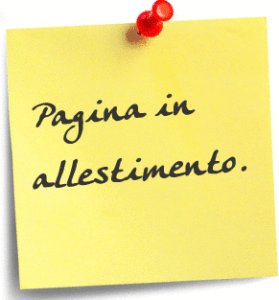 Pagina in allestimento